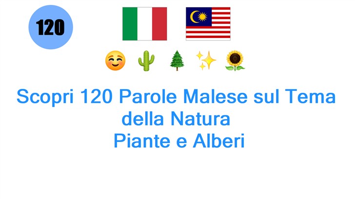Scopri 120 Parole Malese sul Tema della Natura: Piante e Alberi
